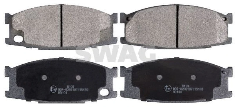 Image of Brake pad set SWAG 33 10 5147