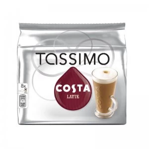 image of Tassimo Costa Latte Coffee 8x 239.2g Capsules Pk 5