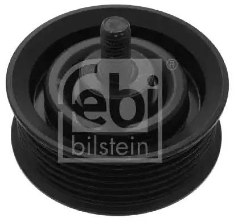 Image of FEBI BILSTEIN 100350 Idler Pulley with screw Deflection/Guide Pulley,v-ribbed belt (312)