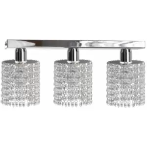 image of Keter Diament Ceiling Spotlight Bar Hanging Droplets, 60cm, 3x E27