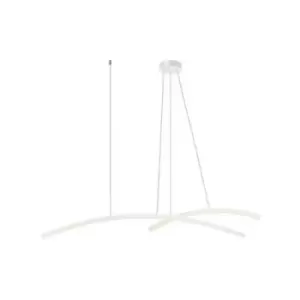 image of Larissa Lighting - Larissa Templos LED Ceiling Pendant Light 48W 3000K Aluminιum White