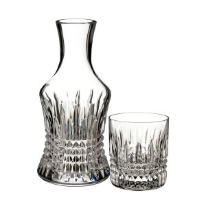 image of Waterford Lismore bedside carafe with small glass