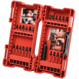 image of Milwaukee 24 Piece Shockwave Impact Screwdriver Bit Set