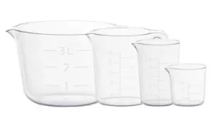 Image of Clear Transparent Volume Measuring Cup, 0.3L, Brown, GastroMax