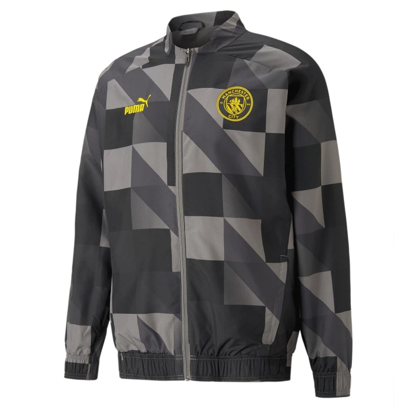 Image of Puma Manchester City Prematch Jacket Adults Puma Black male XS