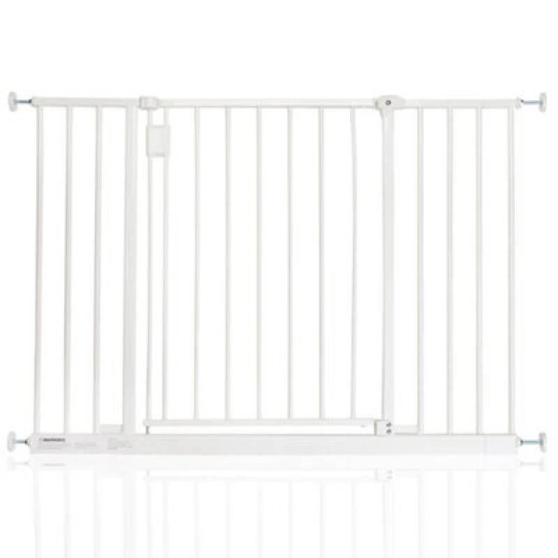 Image of Bettacare Extra Wide Hallway Dog Gate, 103Cm - 109Cm, White, Pressure Fit Pet Gate, Puppy Safety Barrier