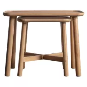 Image of Gallery Interiors Kingham Nest Of Tables / Brown