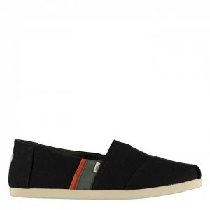 Image of Toms Striped Alpa Canvas Shoes - Navy/Grey