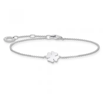 image of THOMAS SABO Silver Cloverleaf Bracelet A1990-001-21-L19V