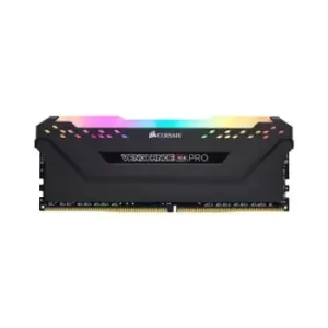Image of Corsair 8GB (1x8GB) Single Channel Vengeance RGB Pro Black OEM (DDR4 3600/18/v) - CM4X8GD3600C18W2D