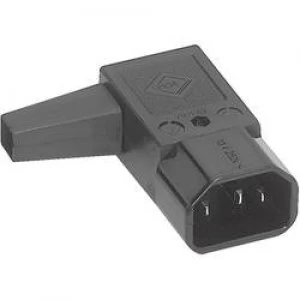 Image of IEC connector C14 Series mains connectors 42R Plug right angle