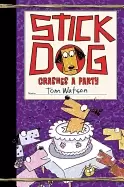 Image of stick dog crashes a party