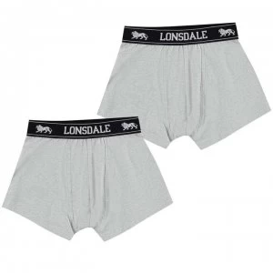 image of Lonsdale 2 Pack Trunk Junior Boys - Grey