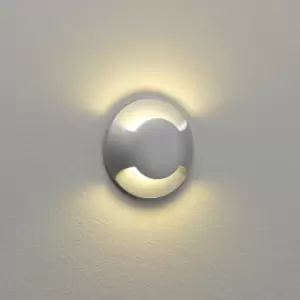 Image of Beam Two LED 1 Light Outdoor Wall Light Painted Silver IP67