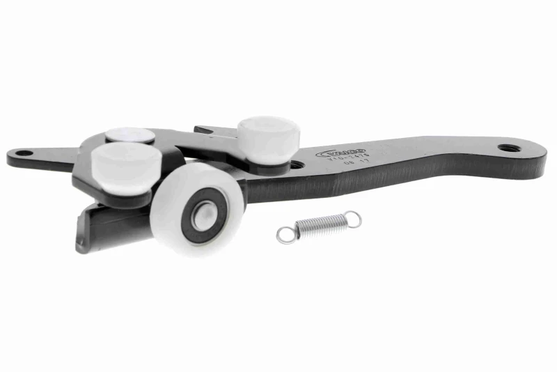 Image of VAICO V10-2475 Roller Guide, sliding door with spring, Lower Right, Original VAICO Quality Roller Guide,sliding door (3846)
