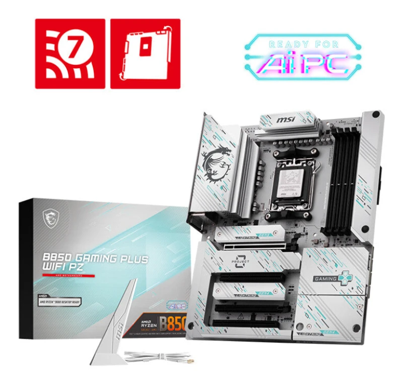 Image of MSI B850 GAMING PLUS WIFI PZ AM5 Motherboard 4711377365284