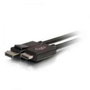 Image of C2G 3m DisplayPort Male to HD Male Adapter Cable - Black