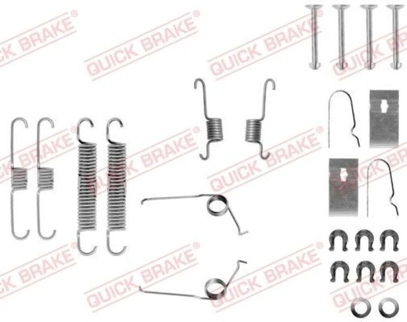 Image of QUICK BRAKE Brake shoe fitting kit QUICK BRAKE 105-0693