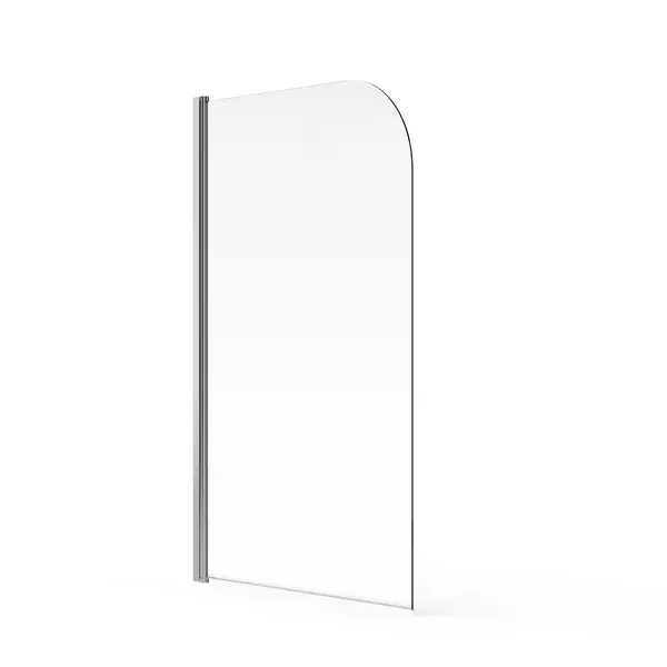 Image of Aqualux Radius Bath Screen - 1500 x 900mm (6mm Glass)