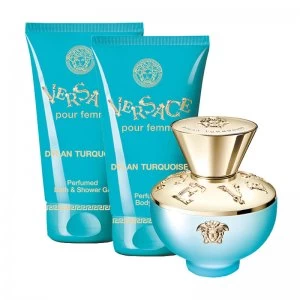 image of Versace Dylan Turquoise Eau de Toilette Gift Set 50ml