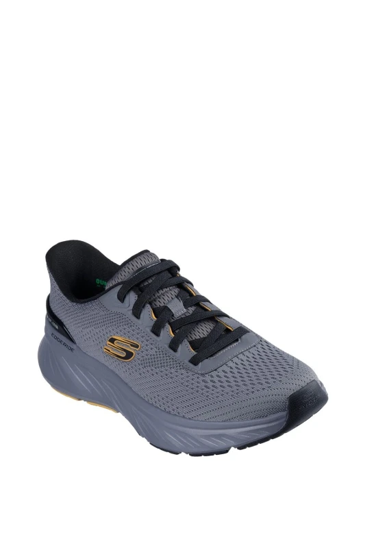 Image of Skechers Men Edgeride Trainer in Charcoal Size: 8 Charcoal 8 Male 198739857481