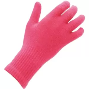 image of Shires Unisex Adult Suregrip Riding Gloves (One Size) (Pink) - Pink