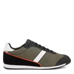 Image of Boss Glaze Mesh Trainers - Green