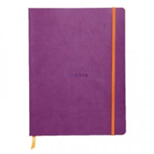 image of Rhodiarama Soft Cover 190x250mm 160 Pages Violet Notebook 117510C