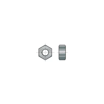 Image of M12 Steel Hex Full Nut BZP- you get 25 - Qualfast