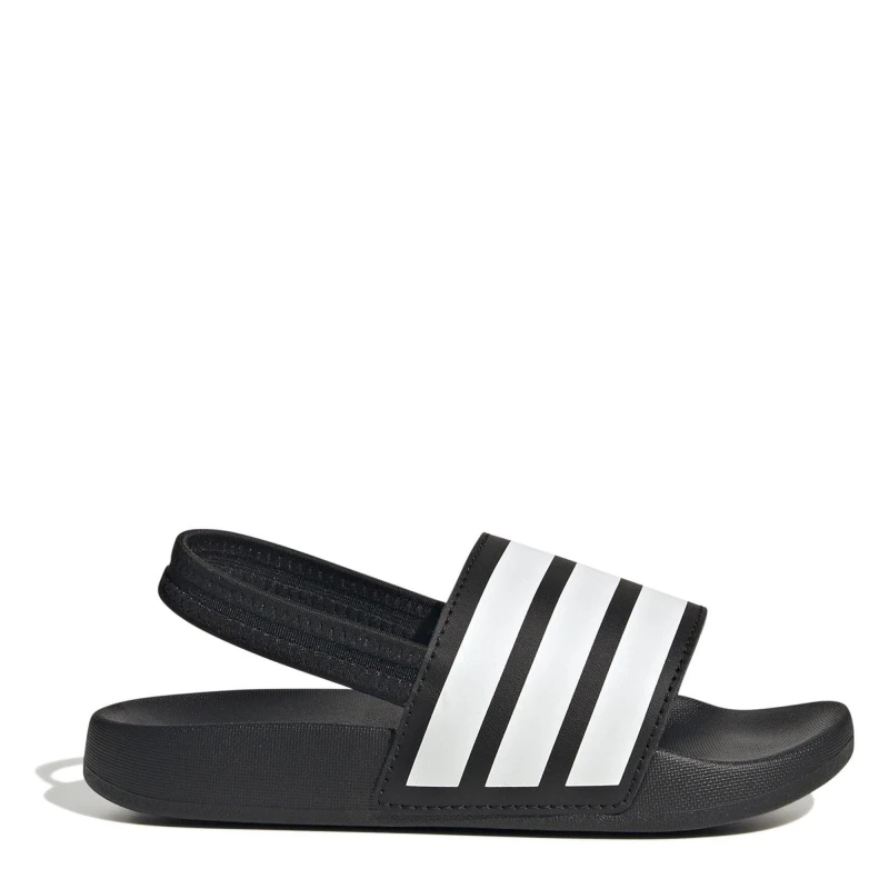 Image of adidas Adilette Estrap Slides Kids Black/White male C12 (30.5)