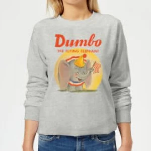Image of Dumbo Flying Elephant Womens Sweatshirt - Grey - 3XL