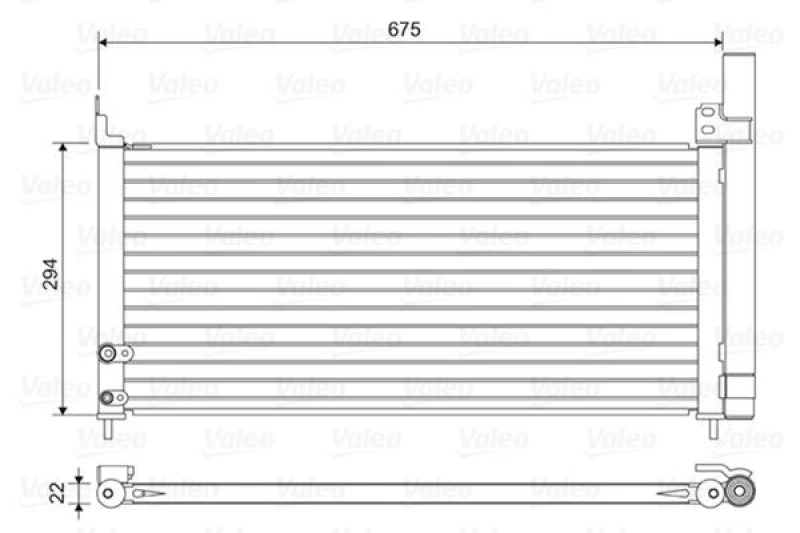 Image of Air conditioning condenser VALEO 814464
