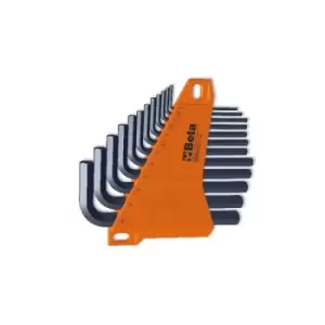 Image of Beta Tools 96N/SC12 12pc Offset Hex Key Wrench Set in Holder Burnished 000960661
