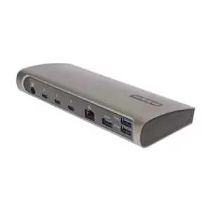 Image of StarTech.com TB4CDOCKUE notebook dock/port replicator Wired Thunderbolt 4 Black Grey