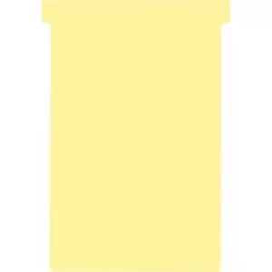 Nobo Size 4 T-Cards Yellow Pack of 100