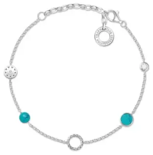 image of Thomas Sabo X0271-646-7-L19V Sterling Silver Turquoise Jewellery