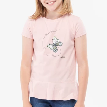 Image of Barbour Girls Hollie T-Shirt - Petal Pink - 12-13 Years