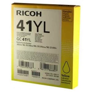 Image of Ricoh 405768 Yellow Ink Cartridge