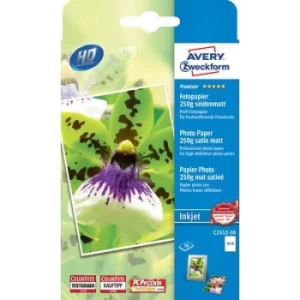 image of Avery-Zweckform Premium Photo Paper Inkjet C2552-50 Photo paper 10 x 15cm 250 g/m² 50 sheet Semi-gloss