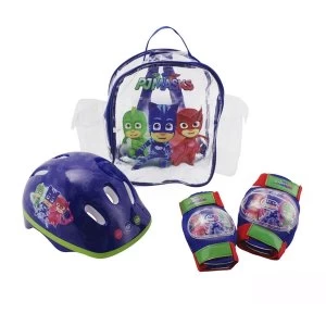 Pjmasks Kid's Helmet Knee Pads Elbow Pads & Bag Pack