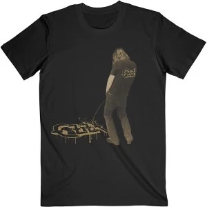 Image of Ozzy Osbourne - Perfectly Ordinary Leak Unisex Large T-Shirt - Black
