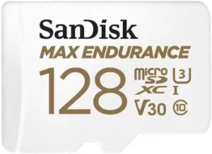 Image of SanDisk Max Endurance MicroSD Card 100MBs with Adapter 128GB