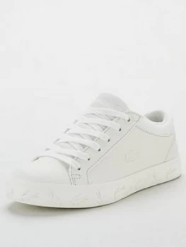 Image of Lacoste Straightset 319 4 Trainers - White, Size 13 Younger