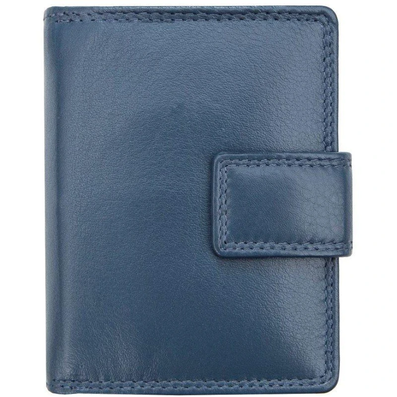 Image of PRIMEHIDE 'Verona' Leather Coin Purse Navy