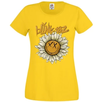Image of Blink-182 - Sunflower Womens Large T-Shirt - Yellow