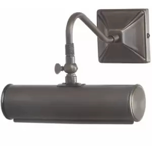 Image of SingleIron Picture Light Screw Effect Wire Binding Dark Bronze LED E14 40W
