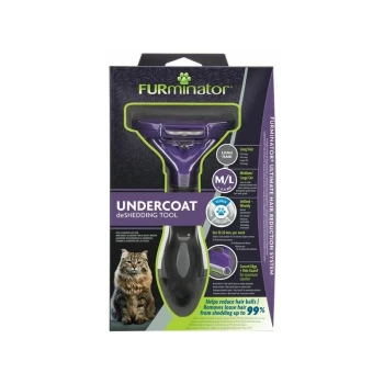 image of Undercoat deShedding Tool for Medium/Large Short Hair Cat - 261457 - Furminator