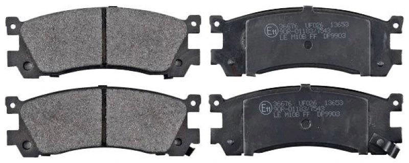 Image of A.B.S. 36676 Brake pad set with acoustic wear warning Brake Pad Set,disc brake (402)
