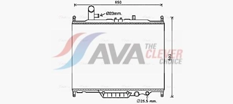 Image of Engine radiator AVA COOLING SYSTEMS AUA2225