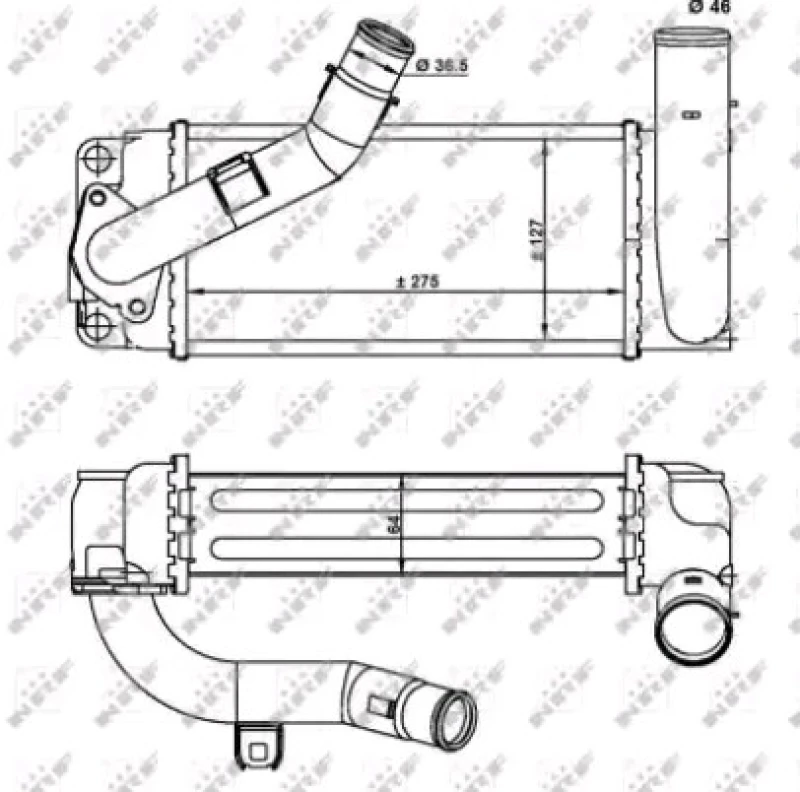 Image of NRF 30922 Intercooler Intercooler,charger (468)